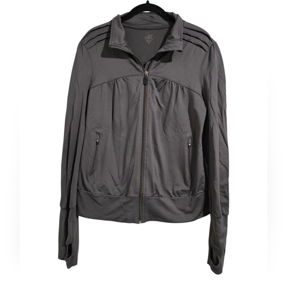 Alo Yoga Knit Full Zip Jacket Grey size S - Picture 1 of 8
